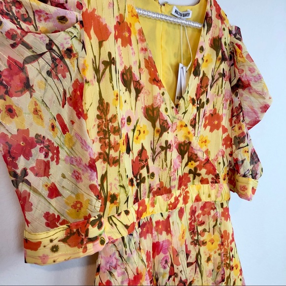 Walter Baker Adriana Floral Puff Sleeve Mini Dress - Picture 4 of 11